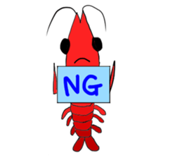 Shrimp sticker sticker #2368135
