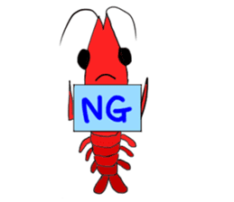 Shrimp sticker sticker #2368135