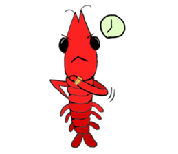 Shrimp sticker sticker #2368136