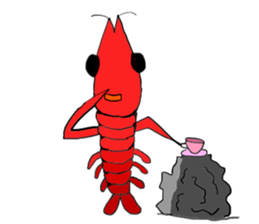 Shrimp sticker sticker #2368138