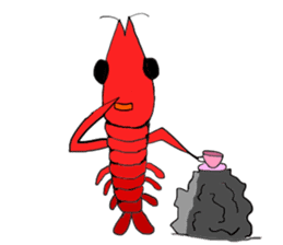 Shrimp sticker sticker #2368138
