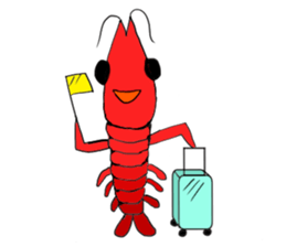 Shrimp sticker sticker #2368139