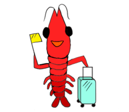 Shrimp sticker sticker #2368139