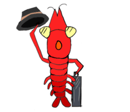 Shrimp sticker sticker #2368141