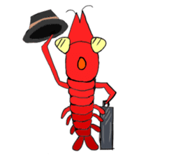 Shrimp sticker sticker #2368141