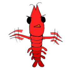 Shrimp sticker sticker #2368142