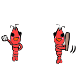 Shrimp sticker sticker #2368144