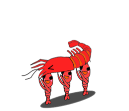 Shrimp sticker sticker #2368146