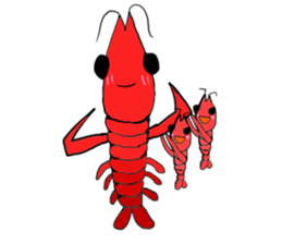 Shrimp sticker sticker #2368147