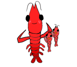 Shrimp sticker sticker #2368147