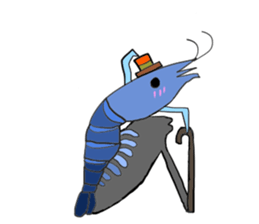 Shrimp sticker sticker #2368148