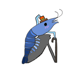 Shrimp sticker sticker #2368148