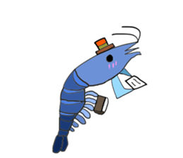 Shrimp sticker sticker #2368149