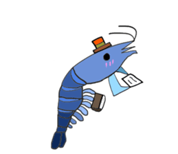 Shrimp sticker sticker #2368149