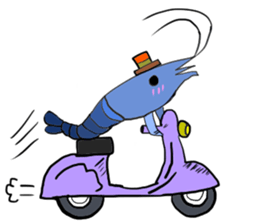 Shrimp sticker sticker #2368150