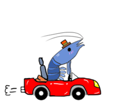 Shrimp sticker sticker #2368151