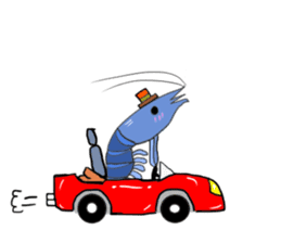 Shrimp sticker sticker #2368151