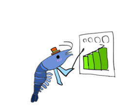 Shrimp sticker sticker #2368152