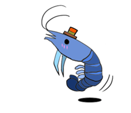 Shrimp sticker sticker #2368154