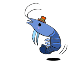 Shrimp sticker sticker #2368154