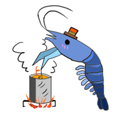 Shrimp sticker sticker #2368155