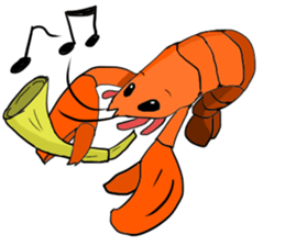 Shrimp sticker sticker #2368156