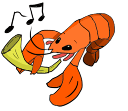 Shrimp sticker sticker #2368156