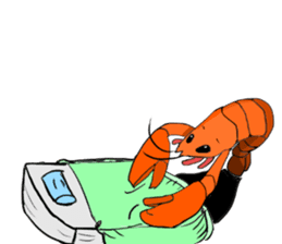 Shrimp sticker sticker #2368157