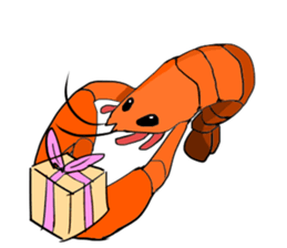 Shrimp sticker sticker #2368158