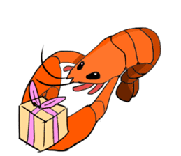 Shrimp sticker sticker #2368158