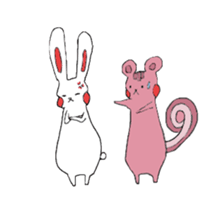 Rabbit&Squirrel sticker #2368675