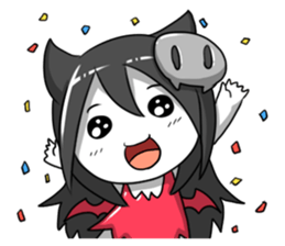 Devil girl sticker #2368881