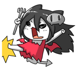 Devil girl sticker #2368892
