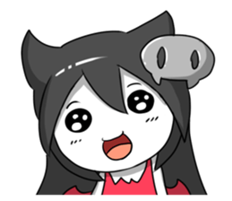 Devil girl sticker #2368902