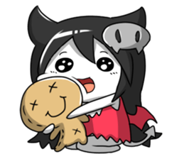 Devil girl sticker #2368907