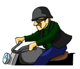 American chopper rider sticker #2369234