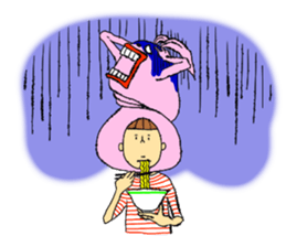 Rabbit head sticker sticker #2370143