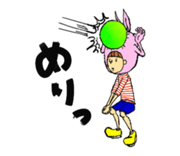 Rabbit head sticker sticker #2370157