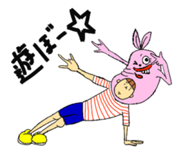 Rabbit head sticker sticker #2370163