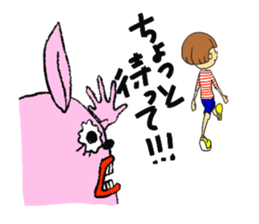 Rabbit head sticker sticker #2370166