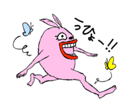 Rabbit head sticker sticker #2370168