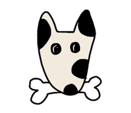Bull Terrier and Dalmatian sticker #2370578