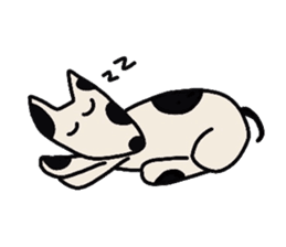 Bull Terrier and Dalmatian sticker #2370590