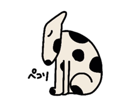 Bull Terrier and Dalmatian sticker #2370591