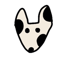 Bull Terrier and Dalmatian sticker #2370593