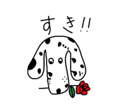Bull Terrier and Dalmatian sticker #2370597
