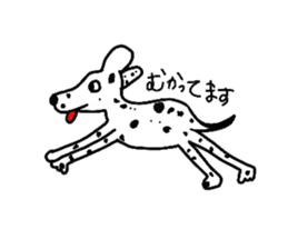 Bull Terrier and Dalmatian sticker #2370602