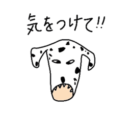 Bull Terrier and Dalmatian sticker #2370603