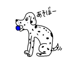 Bull Terrier and Dalmatian sticker #2370605