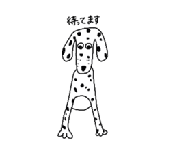 Bull Terrier and Dalmatian sticker #2370606